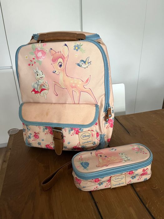 Mochila+Estojo Samsonite tema BAMBY