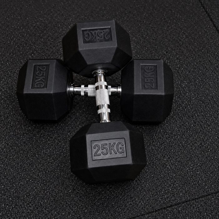 Halteres hexagonais 25 kg