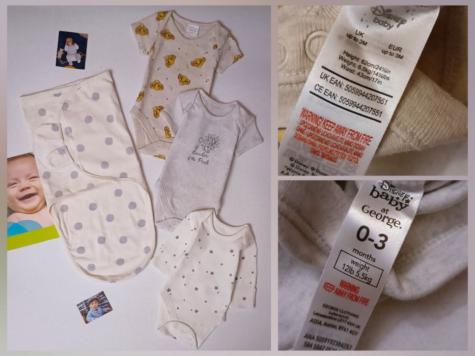 Пакет 0-6 міс. для хлопчика мальчика боді чоловічки в пологовий