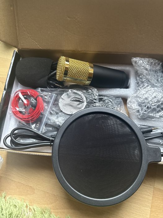 nowy zestaw mikrofon/uchwyt/equalizer