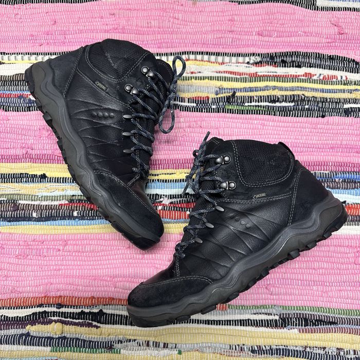 Buty Ecco gore-tex boots trzewiki skórzane