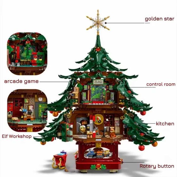 ‼️Новинка‼️Конструктор Family Christmas Tree (41843), 3171 дет