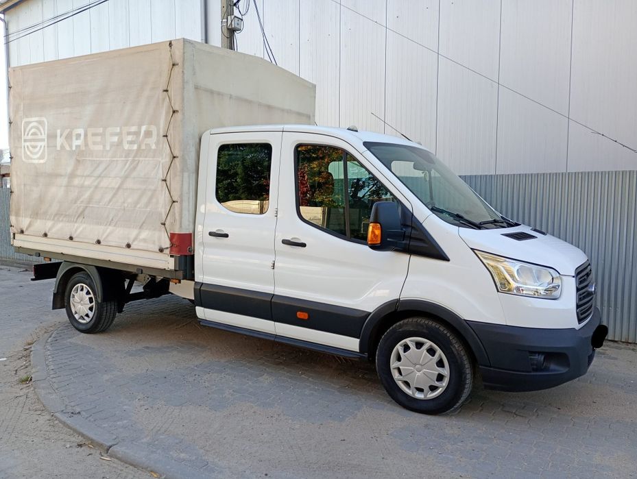 Ford transit L3 skrzynia skrzyniowy plandeka brygadowka 7 osób osobowy