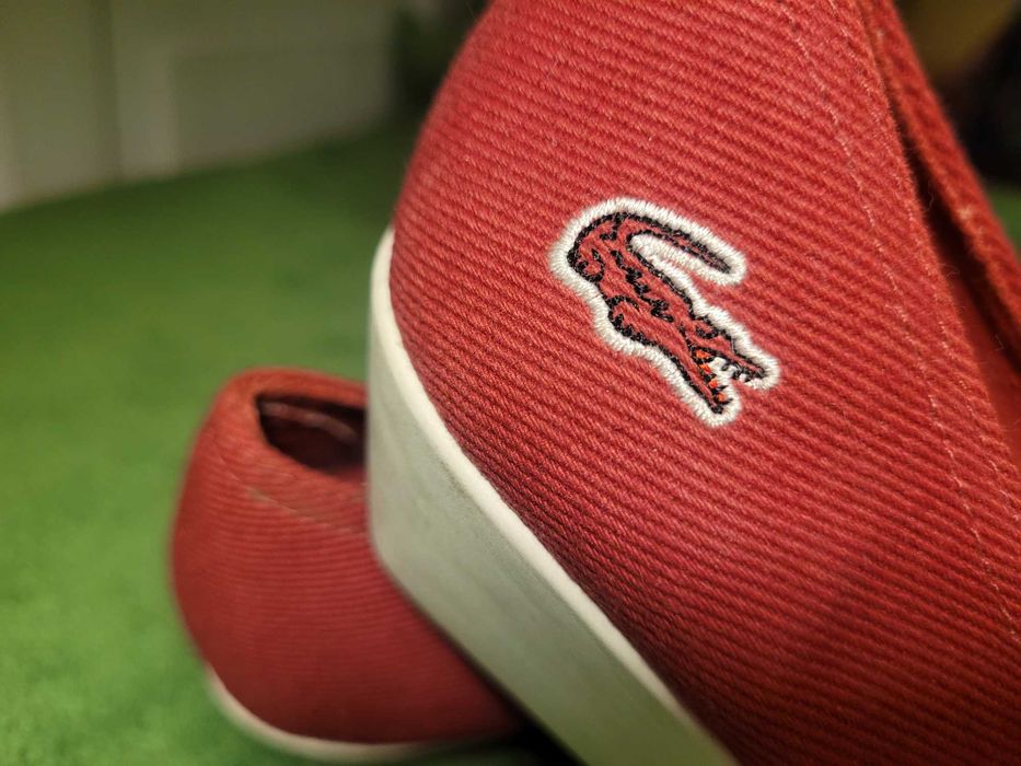 Lacoste r 37 czułenka na koturnie buty jak nowe jak trampki wygodne