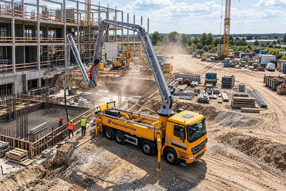 Beton towarowy z dostawą – gruszka, pompa, pompogruszka