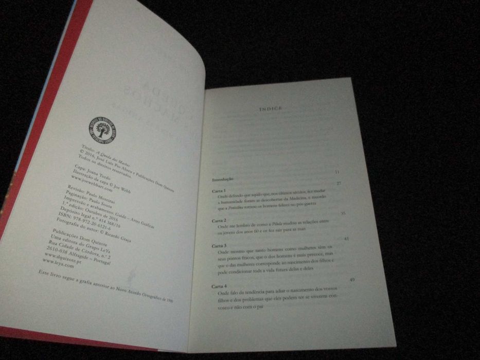 Livro A Queda dos Machos Cartas às minhas amigas José Luís Pio Abreu