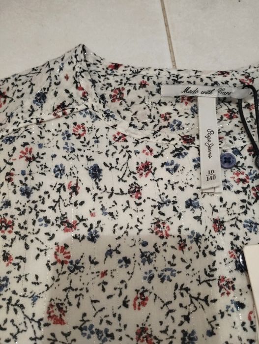 Vestido Florido Pepe Jeans Novo - 10 anos