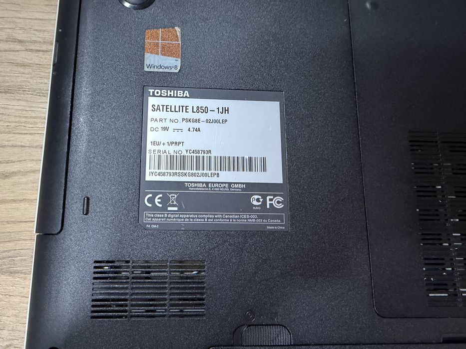 Toshiba satellite L850-1JH para peças