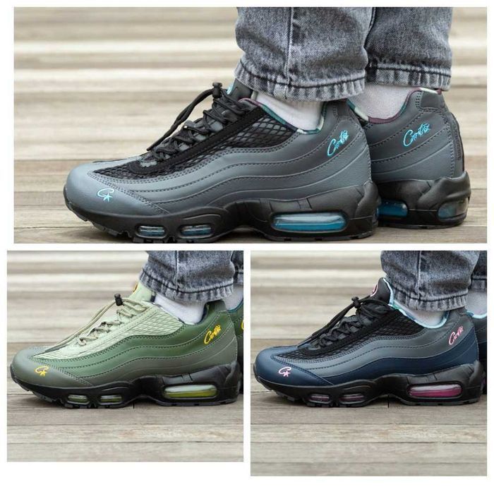 Кожаные кроссовки Nike Air Max 95 SP Corteiz найк аир макс 95 кортез