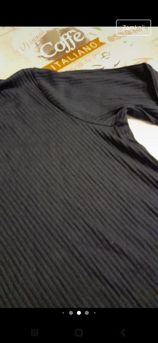 Golf w prążki rozmiar M