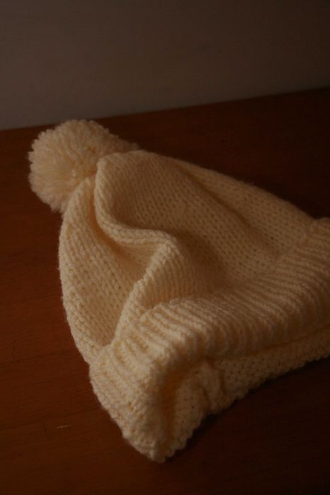 Gorro Branco c/ Pompom