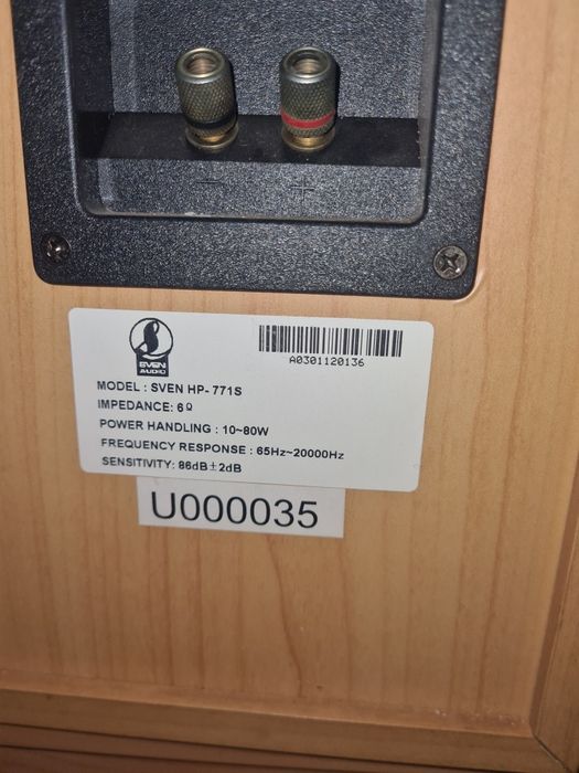 Продам колонки Sven с рессивером Kenwood