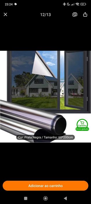 pelicula de reflexo 60cmx200cm