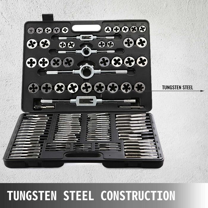 F141 VEVOR KI 110 PCS M2-M18 chave métrica rosqueamento manual