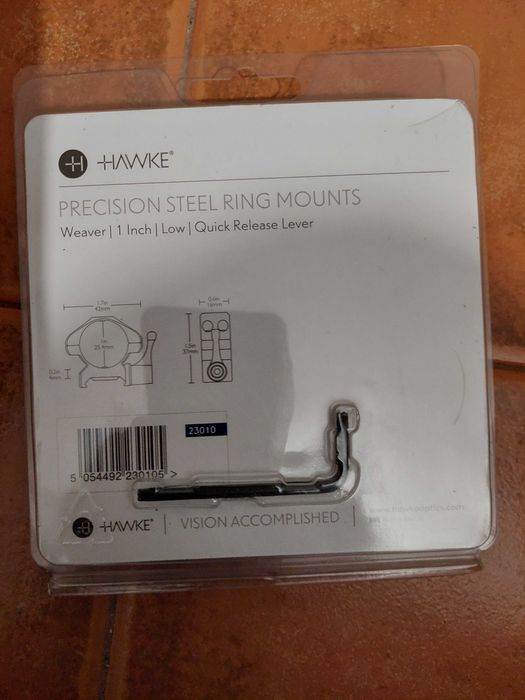 Anéis em aço para mira telescopica