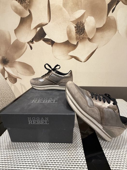 Кроссовки Hogan бежевые