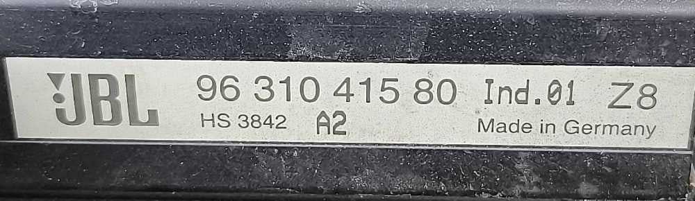 Amplificador de Colunas 9631041580 - PEUGEOT 607