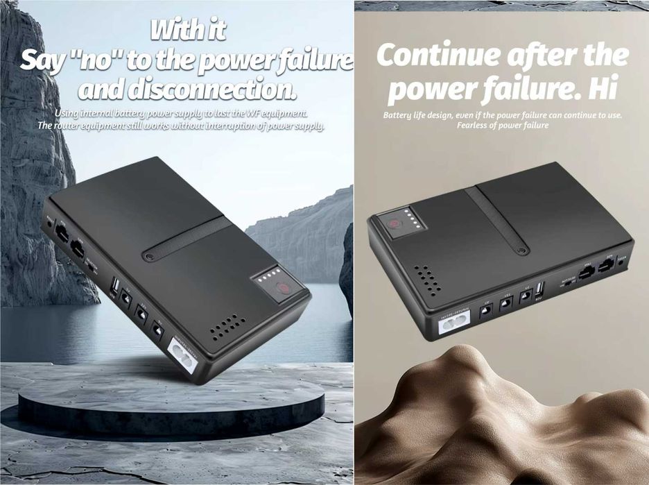 UPS для роутера модема DC1018L DC1036L Li-Ion 18/36W 5/9/12В USB PoE