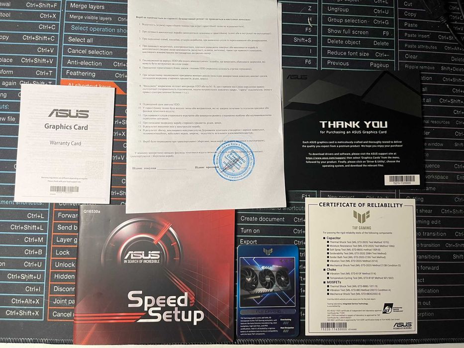 Відеокарта geforce gtx3060ti asus tuf gaming edition 8gb