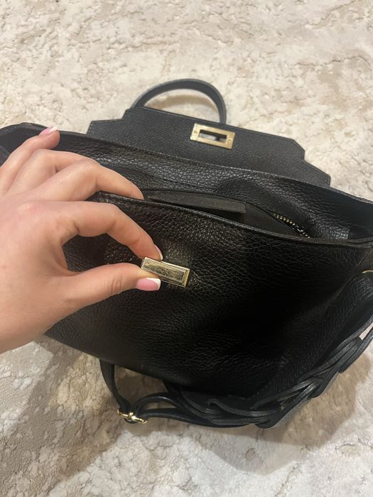 Сумка шкіряна Італія,щолота фурнітура