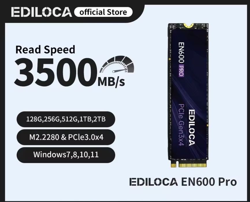M2 SSD Накопичувач 2TB Ediloca EN600 Pro PCle 3.0x4