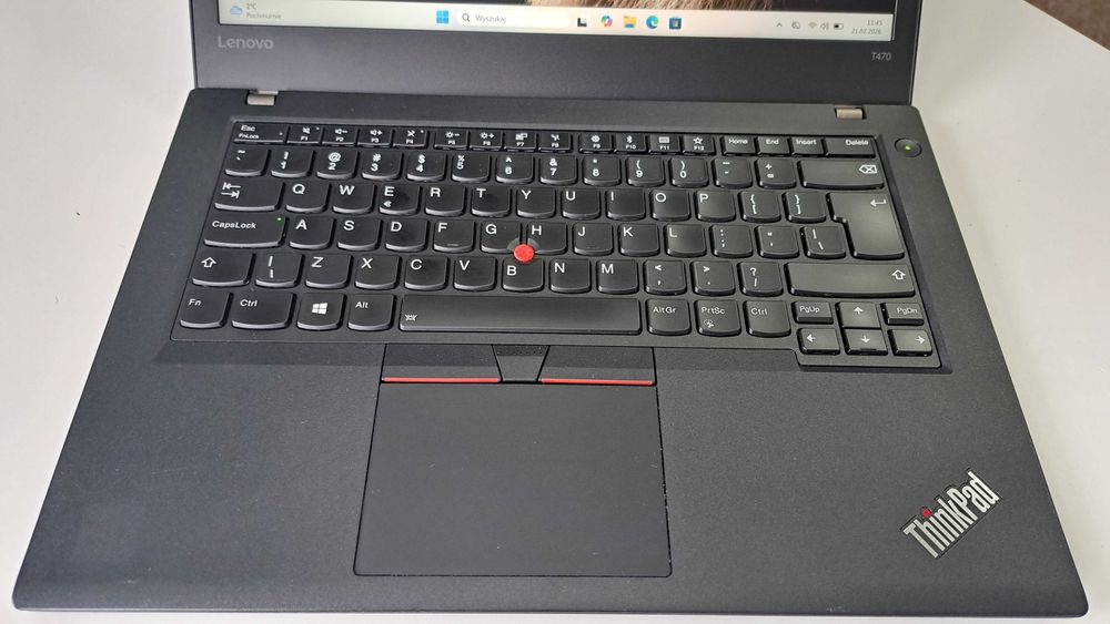 Biznesowy Lenovo ThinkPad T470 14" i5 8GB 256SSD IPS FHD Kl. A Win11