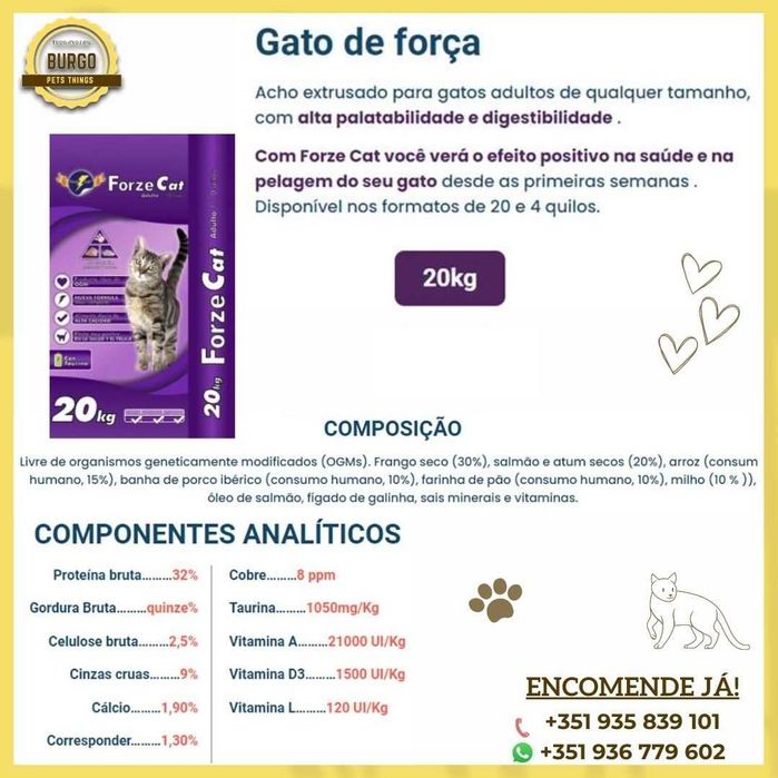 Forze Gato - 20kg (Ração de Gato)
