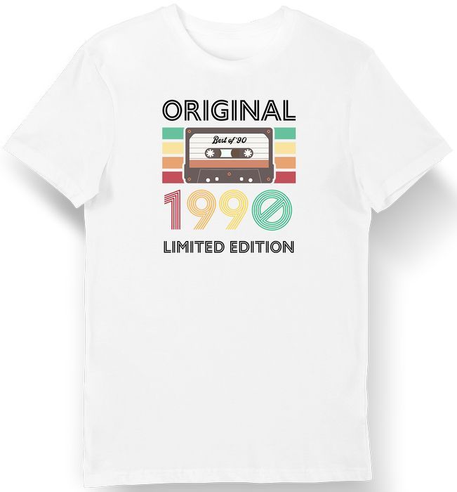 Koszulka męska na 35 urodziny original kaseta limited edition biała M