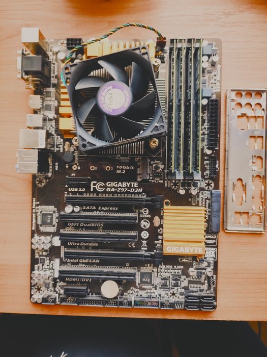 1150 сокет Gigabyte GA-Z97-D3H, I5-4670K, 16 ГБ ddr3, гарантія