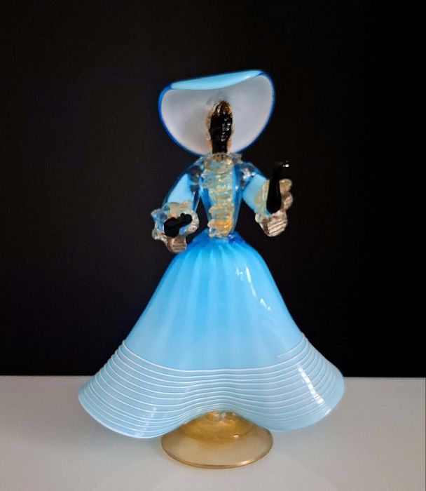 Figurka damy Murano ok 1960 r.