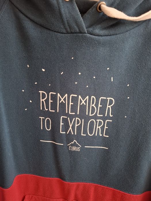 Bluza damska z kapturem niebiesko-różowa Elbrus L