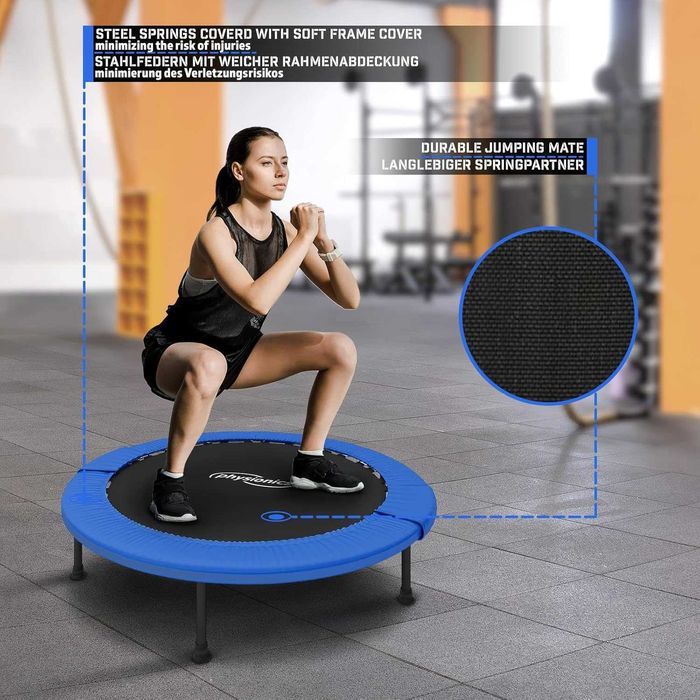 Nowa mini trampolina / fitness /96cm /skocznia /trening /siatka !K314!