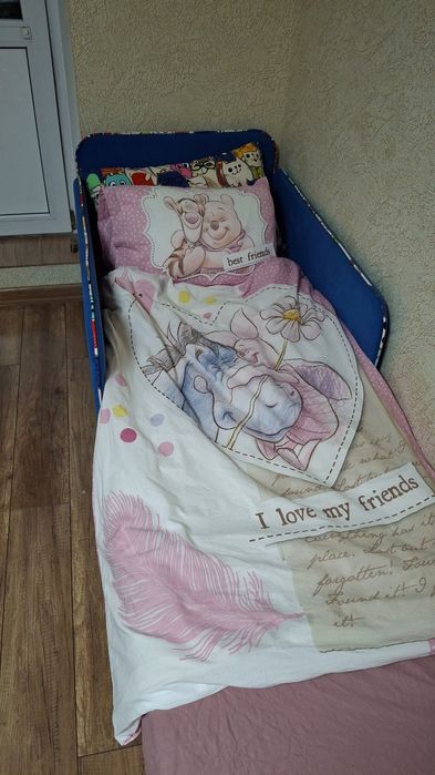 Новий постільний комплект без простині на дитяче ліжко .