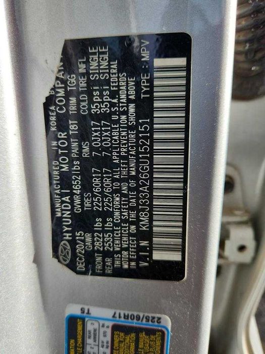 2016 Hyundai Tucson LIMITED