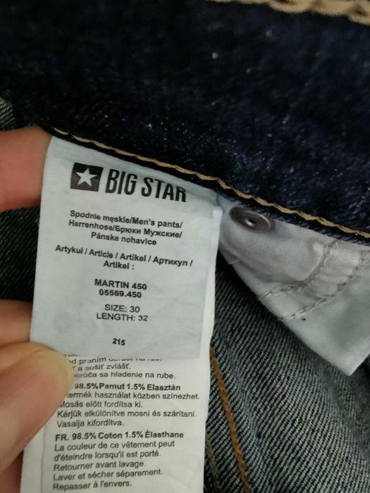 Jeansy Big Star niebieskie