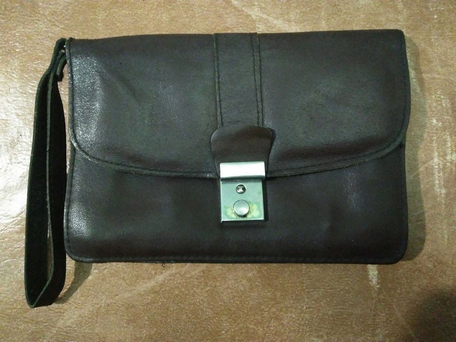 Шкіряна барсетка вінтаж