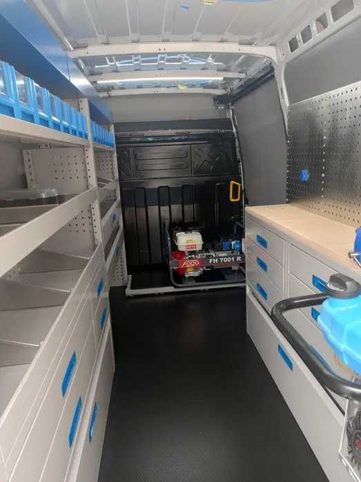 Zabudowa warsztatowa, serwisowa Master, Ducato, Sprinter, Crafter, TGE