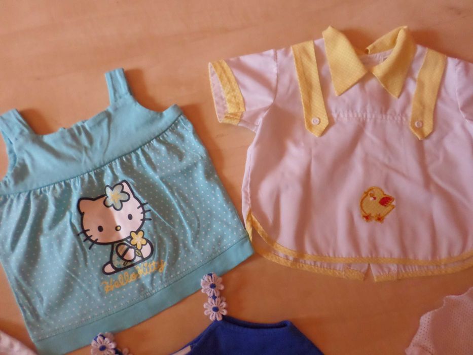 śliczne bluzeczki na lato dla niuni 68/74