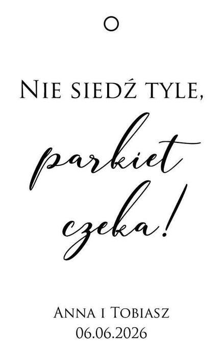 Zawieszki na alkohol z wstążką rwaną