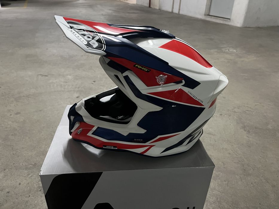 Capacete Airoh Strycker Axe - L - COMO NOVO   - TT Offroad Off-Road