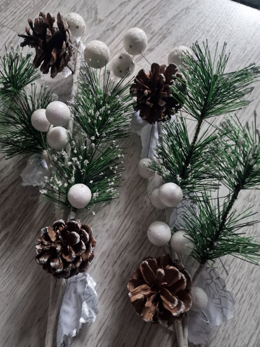 Swiateczne 3 oszronione galazki Ikea