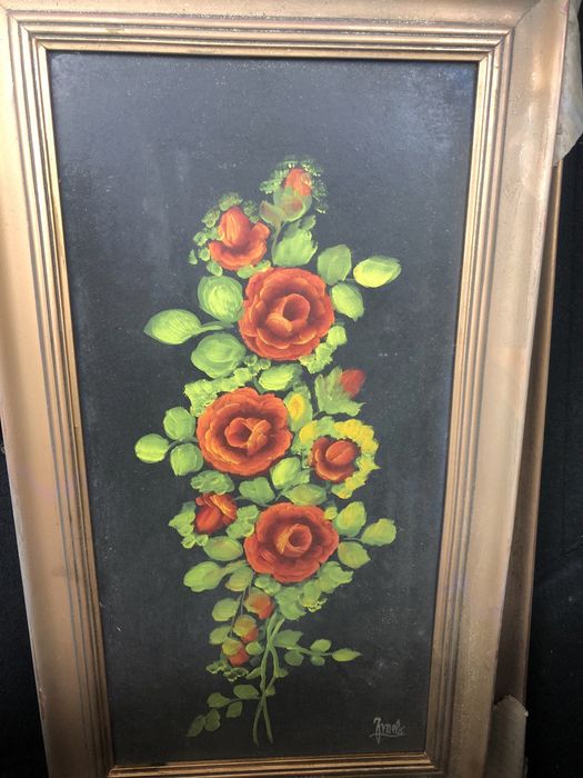 Quadro Vintage com flores