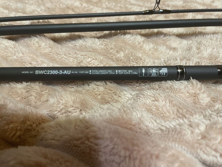 Карповое удилище Daiwa Black Widow 3.6м 3lb (новое)