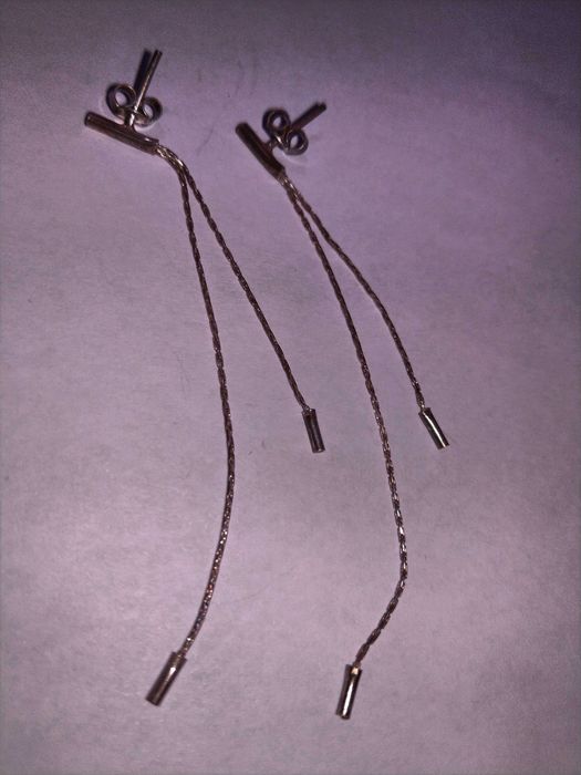 Kolczyki długie srebrne retro vintage klasyka 4 wysyłka