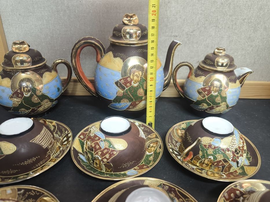 Conjunto Chá Japonês "Satsuma" Porcelana Casca ovo
Magnífico serviço d