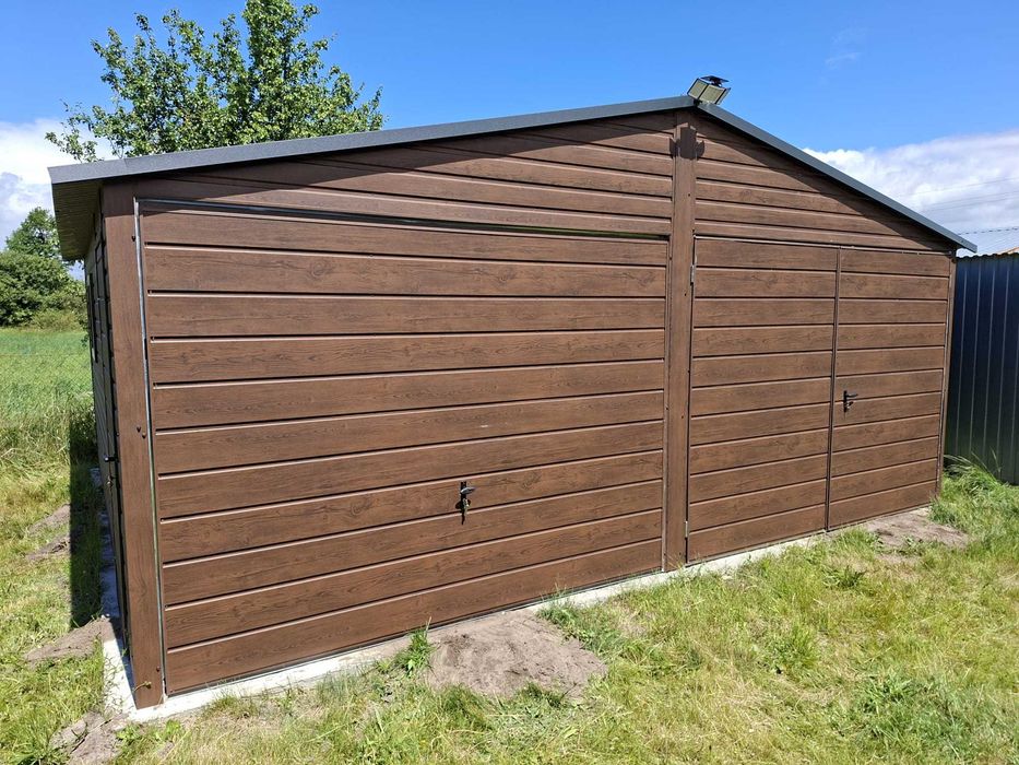 Garaż blaszany 6x5 m PREMIUM garaże blaszane 6x5 7x5 8x5 9x5 6x6 7x6 8x6 9x6 PRODUCENT garaży PREMIUM !!!