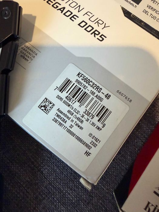 Kingston Fury Renegade, DDR5, 96 GB, 2x 48GB 6000MHz, CL32