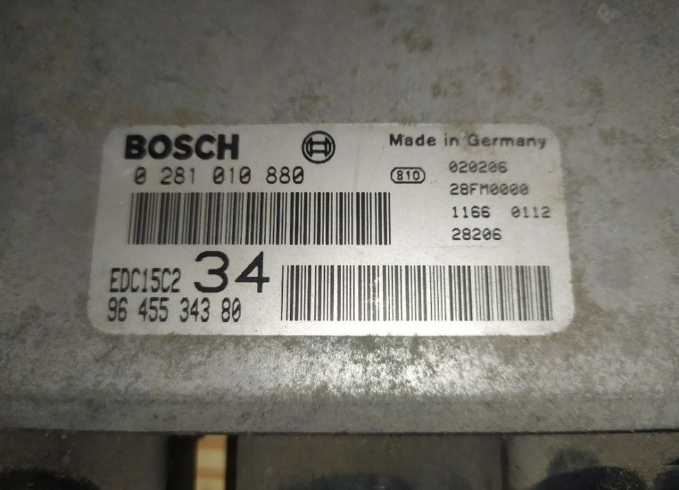 Centralina do motor Peugeot 607 2.2HDI 0281010880 9645534380
