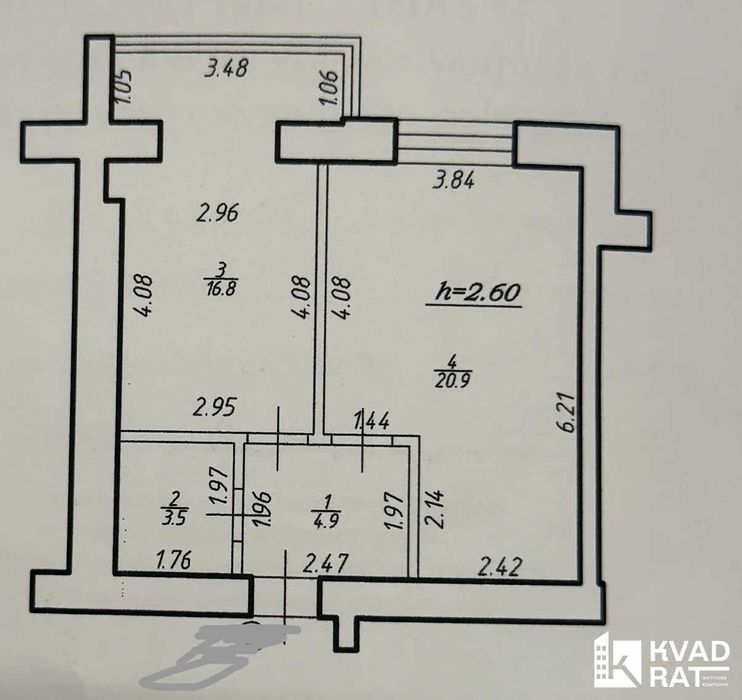 Повністю укомплектована 1-кім квартира в ЖК Водограй! 46 м2