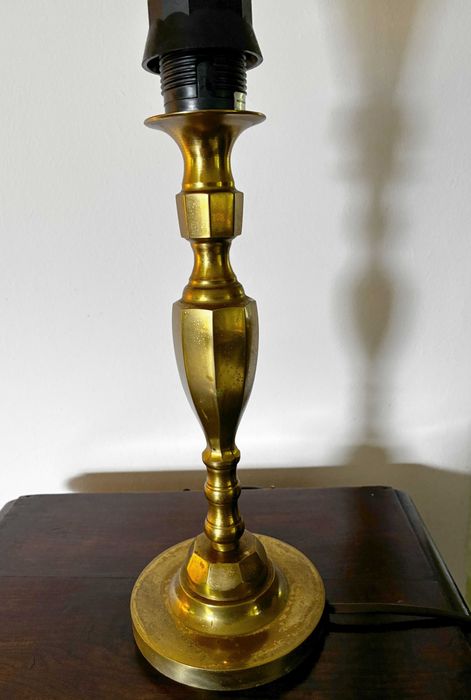 Piękna lampa ArtDeco mosiężna